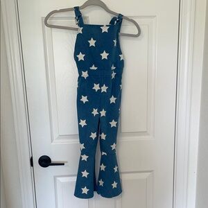 Bailey's Blossoms Denim Star Overalls